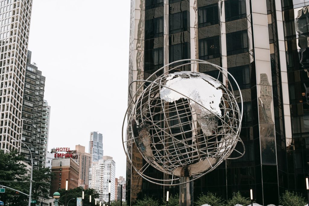 columbus globe construction landmark